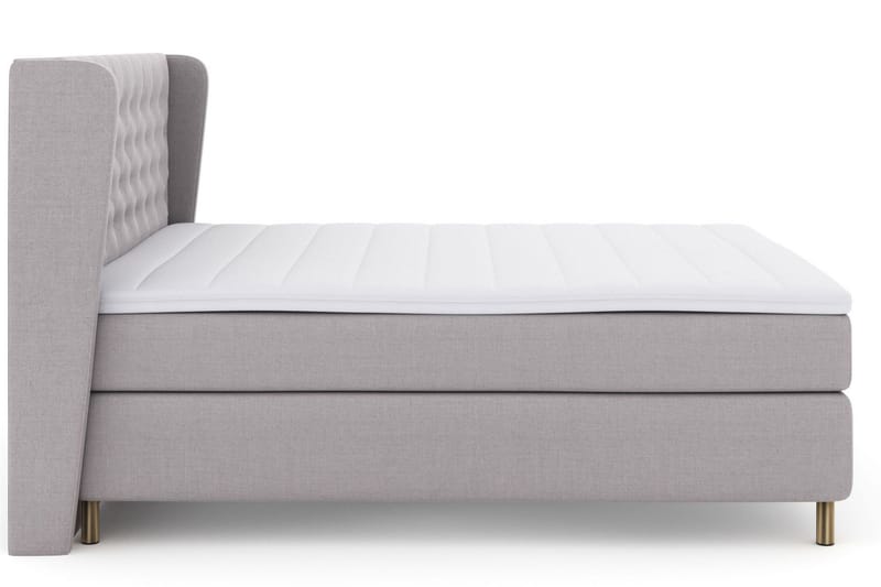 Select No 3 Komplett Sängpaket 160x200 Fast/Medium - Ljusgrå/Koppar - Möbler - Säng - Kontinentalsäng