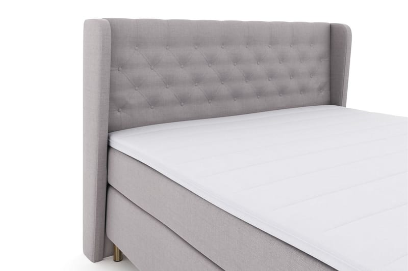 Select No 3 Komplett Sängpaket 160x200 Fast/Medium - Ljusgrå/Koppar - Möbler - Säng - Kontinentalsäng