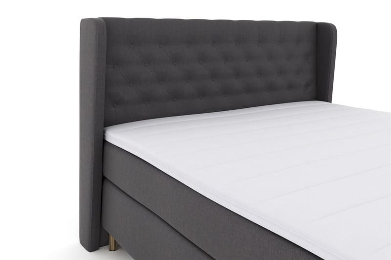 Select No 3 Komplett Sängpaket 160x200 Medium - Mörkgrå/Koppar - Möbler - Säng - Kontinentalsäng