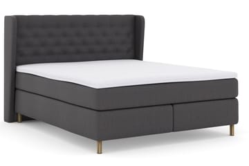 Select No 3 Komplett Sängpaket 160x200 Medium - Mörkgrå/Koppar - Möbler - Säng - Kontinentalsäng