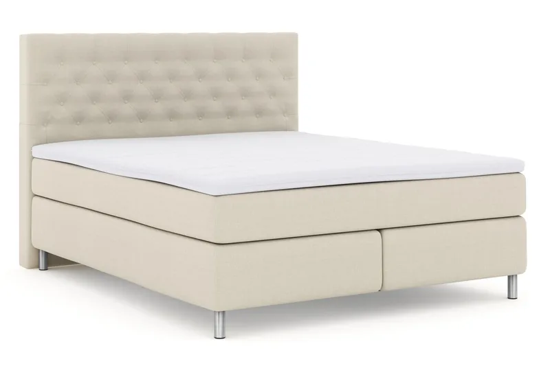 Select No 3 Komplett Sängpaket 180x200 Fast - Beige/Metall - Möbler - Säng - Kontinentalsäng