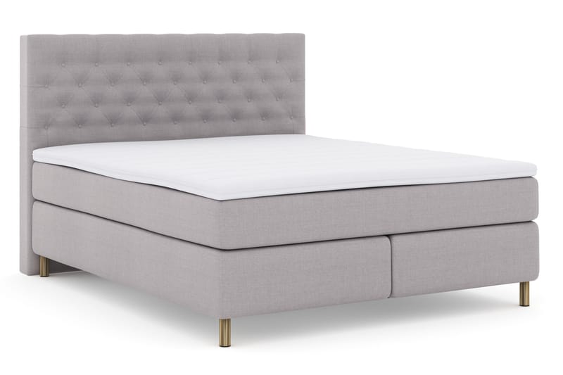Select No 3 Komplett Sängpaket 180x200 Fast - Ljusgrå/Koppar - Möbler - Säng - Kontinentalsäng