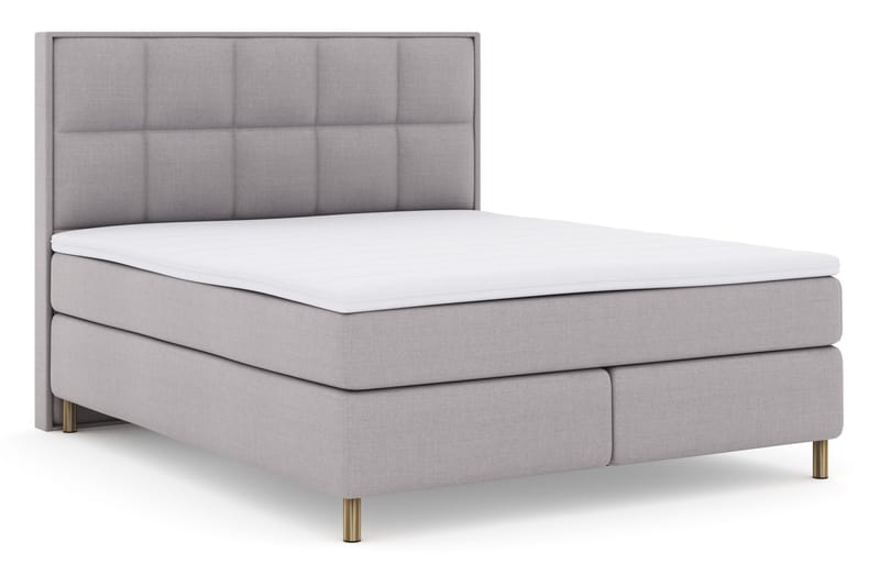 Select No 3 Komplett Sängpaket 180x200 Fast - Ljusgrå/Koppar - Möbler - Säng - Kontinentalsäng