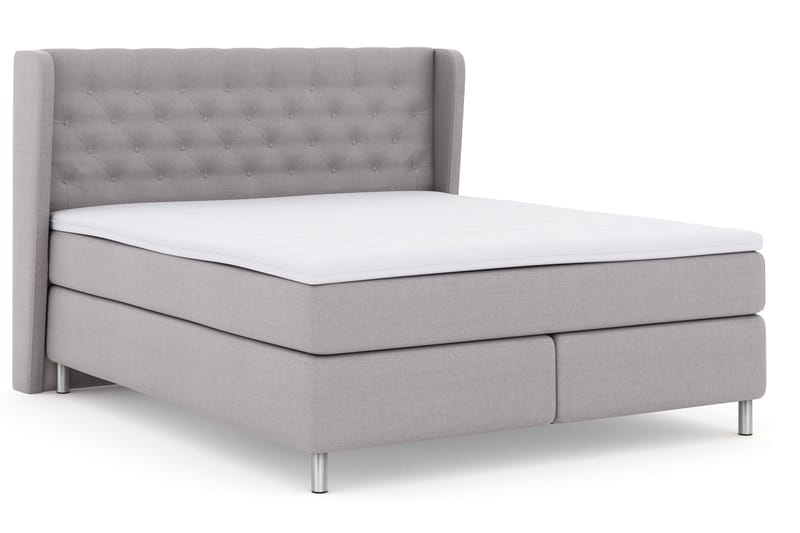 Select No 3 Komplett Sängpaket 180x200 Fast - Ljusgrå/Metall - Möbler - Säng - Kontinentalsäng