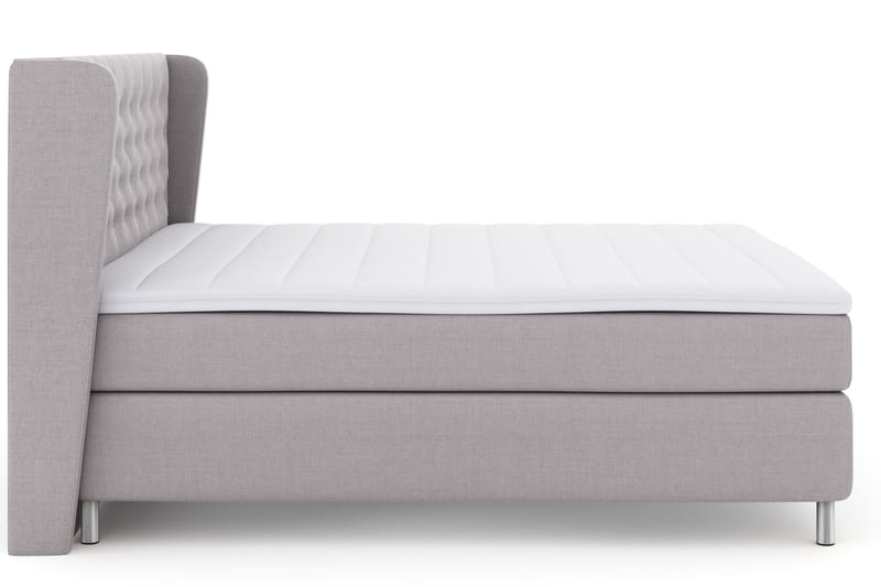 Select No 3 Komplett Sängpaket 180x200 Fast - Ljusgrå/Metall - Möbler - Säng - Kontinentalsäng