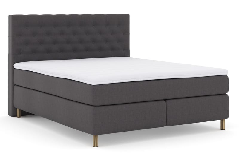 Select No 3 Komplett Sängpaket 180x200 Fast - Mörkgrå/Koppar - Möbler - Säng - Kontinentalsäng