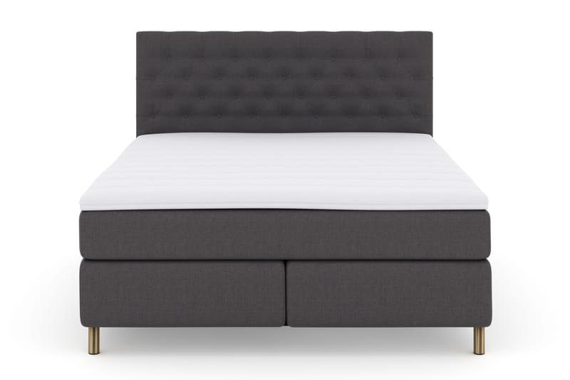 Select No 3 Komplett Sängpaket 180x200 Fast - Mörkgrå/Koppar - Möbler - Säng - Kontinentalsäng
