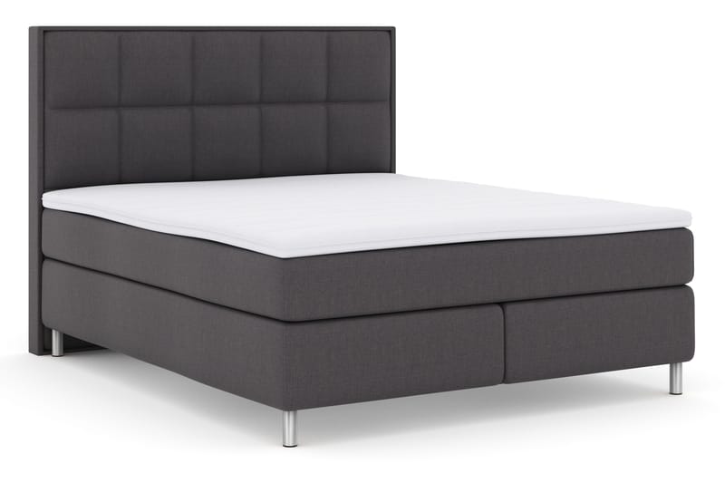 Select No 3 Komplett Sängpaket 180x200 Fast - Mörkgrå/Metall - Möbler - Säng - Kontinentalsäng