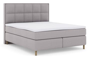 Select No 3 Komplett Sängpaket 180x200 Fast/Medium - Ljusgrå/Koppar - Möbler - Säng - Kontinentalsäng
