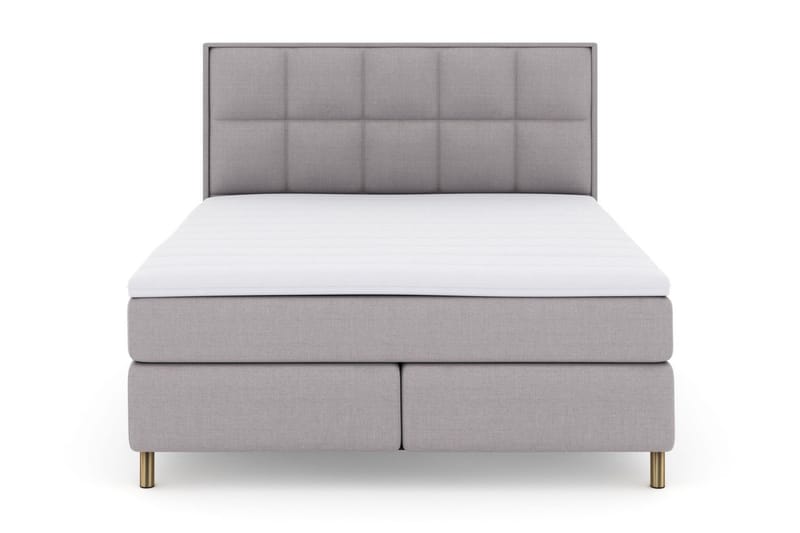 Select No 3 Komplett Sängpaket 180x200 Fast/Medium - Ljusgrå/Koppar - Möbler - Säng - Kontinentalsäng