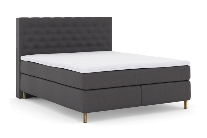 Select No 3 Komplett Sängpaket 180x200 Fast/Medium - Mörkgrå/Koppar - Möbler - Säng - Kontinentalsäng