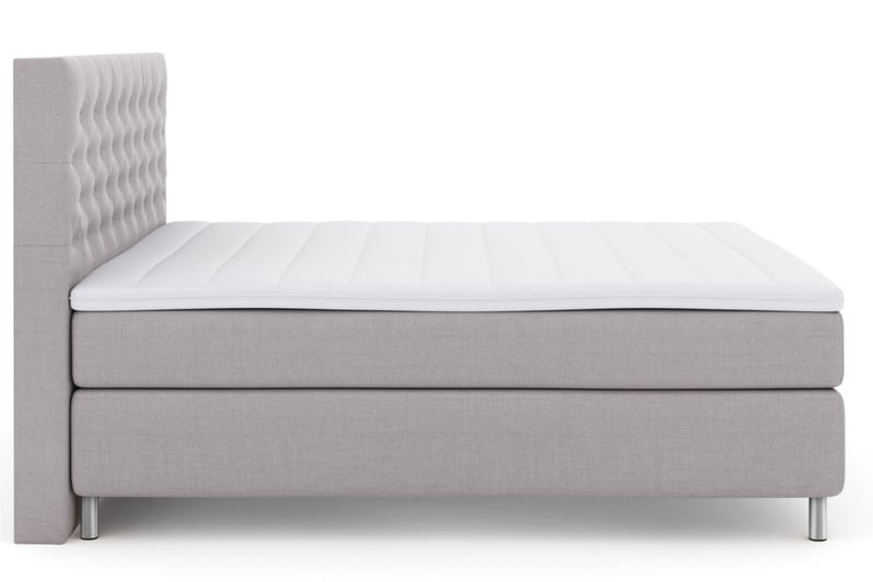 Select No 3 Komplett Sängpaket 180x200 Medium - Ljusgrå/Metall - Möbler - Säng - Kontinentalsäng