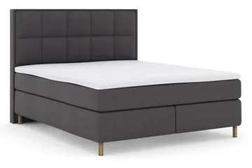 Select No 3 Komplett Sängpaket 180x200 Medium - Mörkgrå/Koppar - Möbler - Säng - Kontinentalsäng