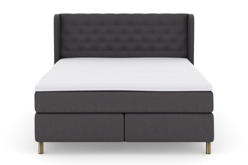 Select No 3 Komplett Sängpaket 180x200 Medium - Mörkgrå/Koppar - Möbler - Säng - Kontinentalsäng