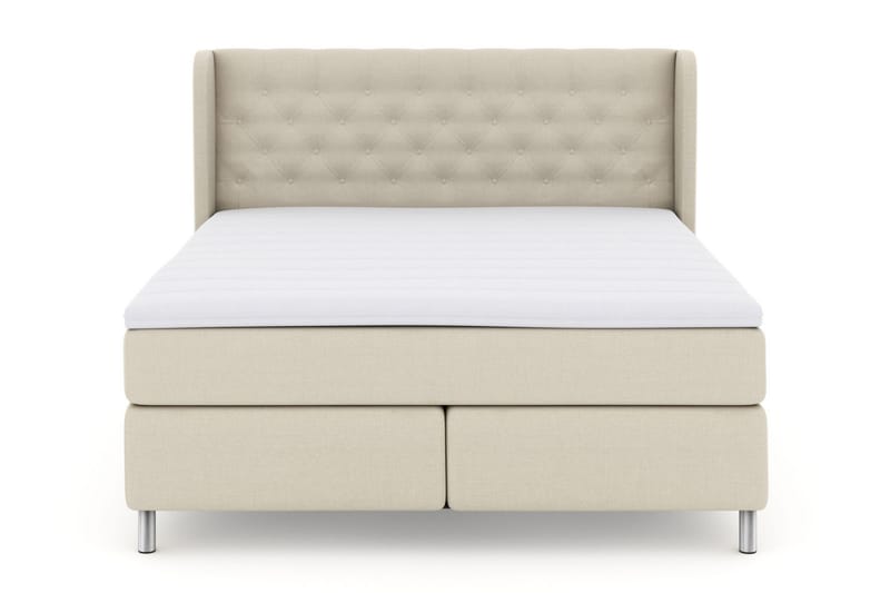 Select No 3 Komplett Sängpaket 210x210 Fast/Medium - Beige/Metall - Möbler - Säng - Kontinentalsäng