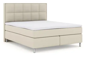 Select No 3 Komplett Sängpaket 210x210 Fast/Medium - Beige/Metall - Möbler - Säng - Kontinentalsäng