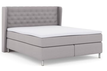 Select No 3 Komplett Sängpaket 210x210 Fast/Medium - Ljusgrå/Metall - Möbler - Säng - Kontinentalsäng