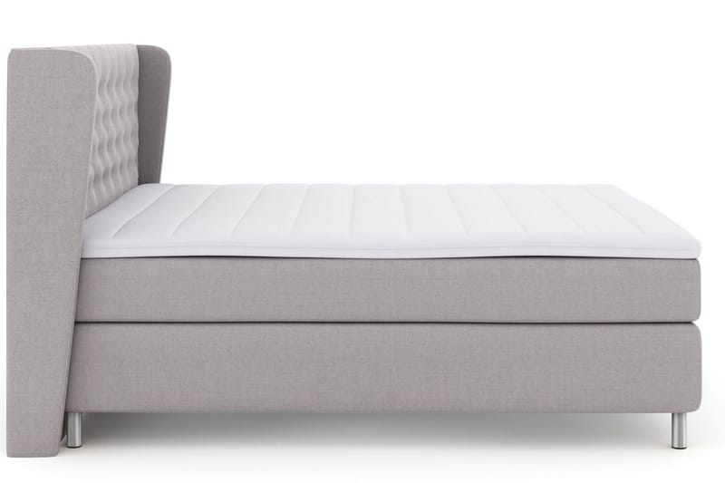 Select No 3 Komplett Sängpaket 210x210 Fast/Medium - Ljusgrå/Metall - Möbler - Säng - Kontinentalsäng