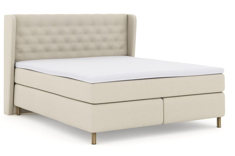 Select No 3 Komplett Sängpaket 210x210 Medium - Beige/Koppar - Möbler - Säng - Kontinentalsäng