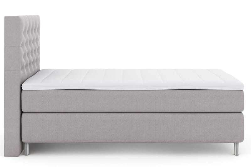 Select No 3 Kontinentalsäng 120x200 Fast - Ljusgrå/Metall - Möbler - Säng - Enkelsäng