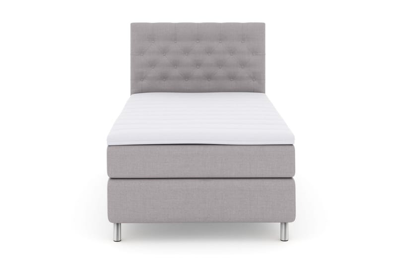 Select No 3 Kontinentalsäng 120x200 Fast - Ljusgrå/Metall - Möbler - Säng - Enkelsäng