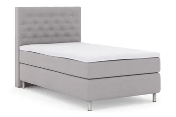 Select No 3 Kontinentalsäng 120x200 Fast - Ljusgrå/Metall - Möbler - Säng - Enkelsäng