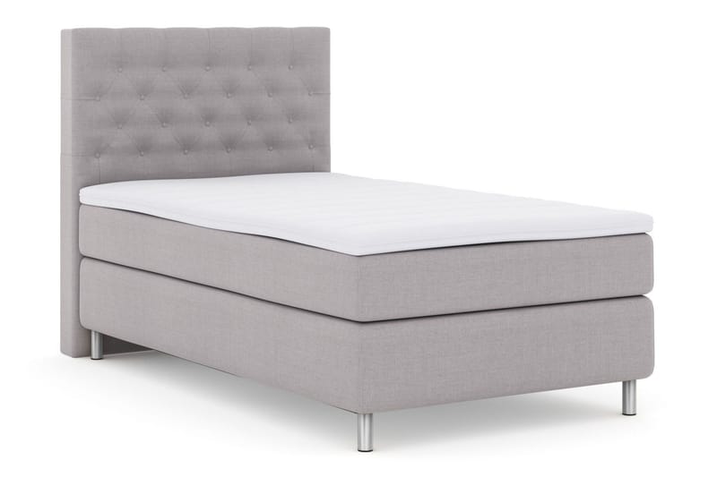 Select No 3 Kontinentalsäng 120x200 Fast - Ljusgrå/Metall - Möbler - Säng - Enkelsäng