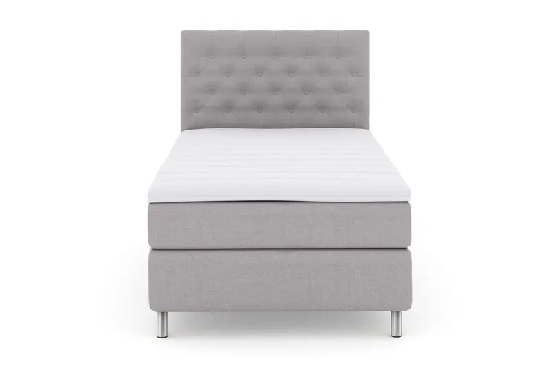 Select No 3 Kontinentalsäng 120x200 Medium - Ljusgrå/Metall - Möbler - Säng - Enkelsäng