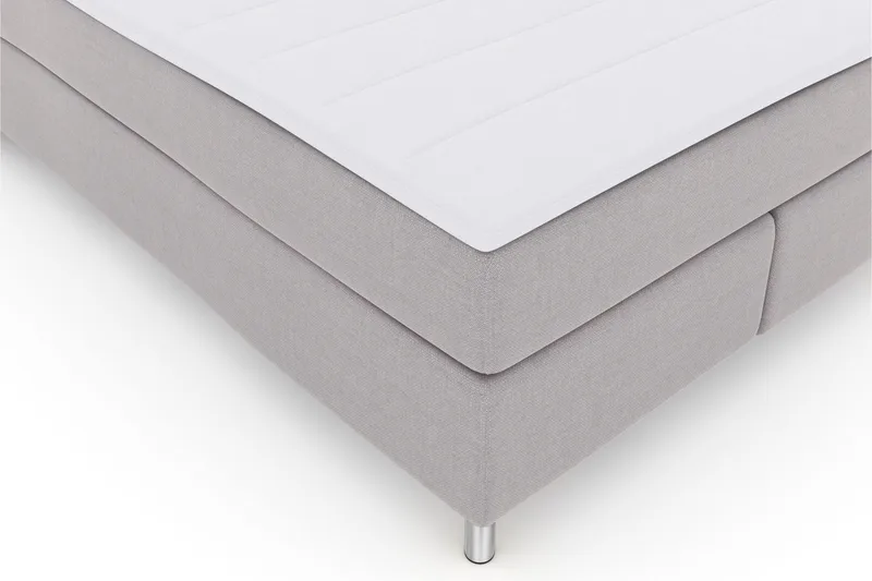 Select No 3 Kontinentalsäng 140x200 Fast/Medium - Ljusgrå/Metall - Möbler - Säng - Kontinentalsäng