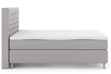 Select No 3 Kontinentalsäng 140x200 Fast/Medium - Ljusgrå/Metall - Möbler - Säng - Kontinentalsäng