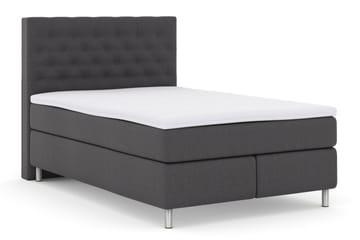 Select No 3 Kontinentalsäng 140x200 Fast/Medium - Mörkgrå/Metall - Möbler - Säng - Kontinentalsäng