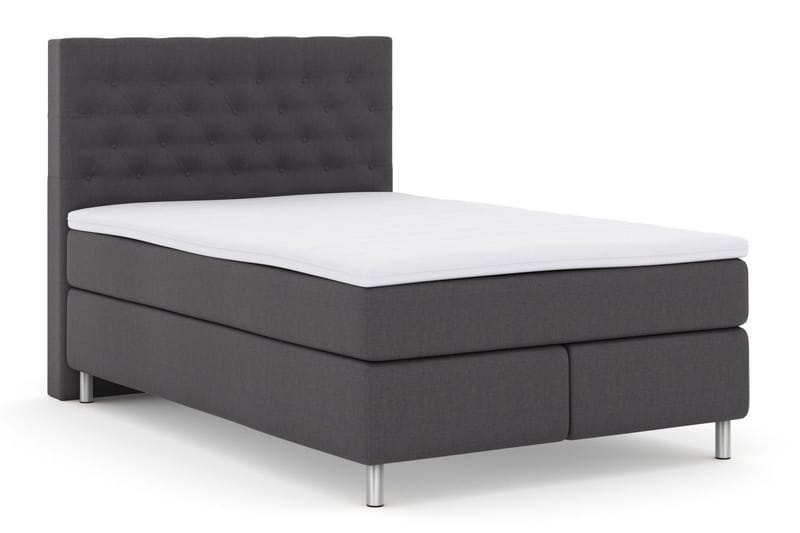 Select No 3 Kontinentalsäng 140x200 Fast/Medium - Mörkgrå/Metall - Möbler - Säng - Kontinentalsäng