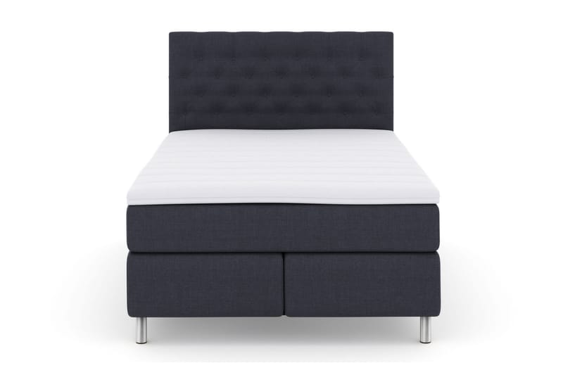 Select No 3 Kontinentalsäng 140x200 Medium, Blå/Metall