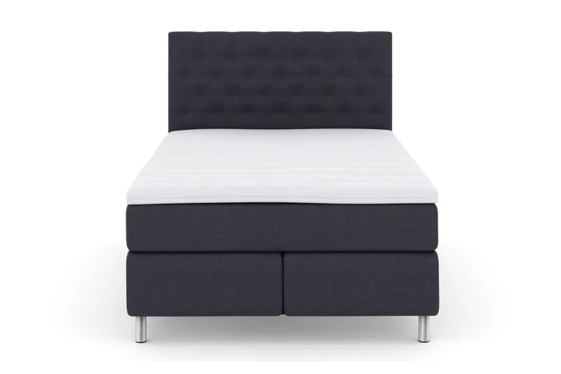 Select No 3 Kontinentalsäng 140x200 Medium, Blå/Metall