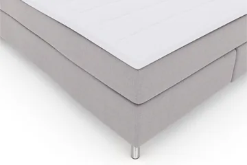 Select No 3 Kontinentalsäng 160x200 Fast - Ljusgrå/Metall - Möbler - Säng - Kontinentalsäng
