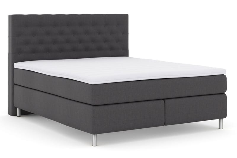 Select No 3 Kontinentalsäng 160x200 Fast - Mörkgrå/Metall - Möbler - Säng - Kontinentalsäng