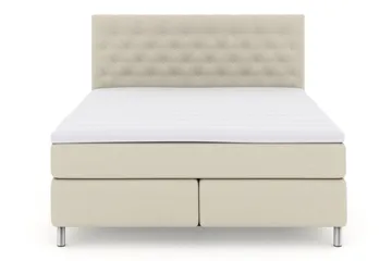Select No 3 Kontinentalsäng 210x210 Fast/Medium - Beige/Metall - Möbler - Säng - Kontinentalsäng