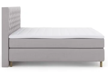 Select No 3 Kontinentalsäng 210x210 Fast/Medium - Ljusgrå/Koppar - Möbler - Säng - Kontinentalsäng