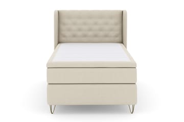 Select No 4 Komplett Sängpaket 120x200 Fast - Beige/Metall V-form - Möbler - Säng - Enkelsäng
