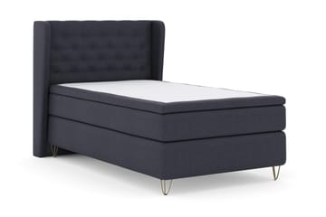 Select No 4 Komplett Sängpaket 120x200 Fast - Blå/Metall V-form - Möbler - Säng - Enkelsäng