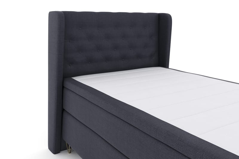 Select No 4 Komplett Sängpaket 120x200 Fast - Blå/Metall V-form - Möbler - Säng - Enkelsäng