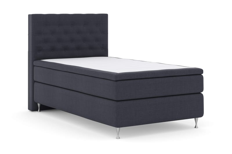 Select No 4 Komplett Sängpaket 120x200 Fast - Blå/Silver - Möbler - Säng - Enkelsäng