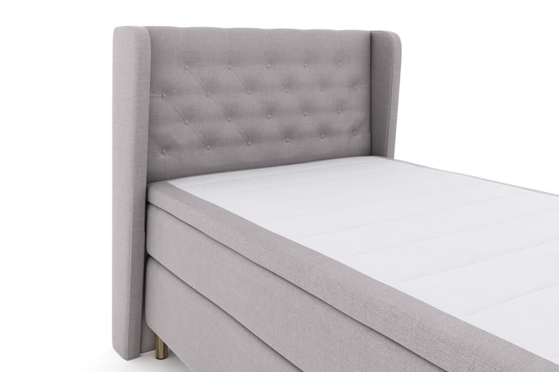 Select No 4 Komplett Sängpaket 120x200 Fast - Ljusgrå/Koppar - Möbler - Säng - Enkelsäng