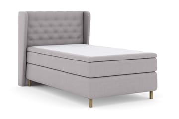 Select No 4 Komplett Sängpaket 120x200 Fast - Ljusgrå/Koppar - Möbler - Säng - Enkelsäng