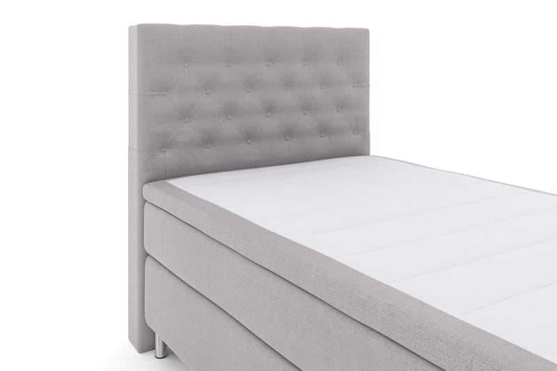 Select No 4 Komplett Sängpaket 120x200 Fast - Ljusgrå/Metall - Möbler - Säng - Enkelsäng