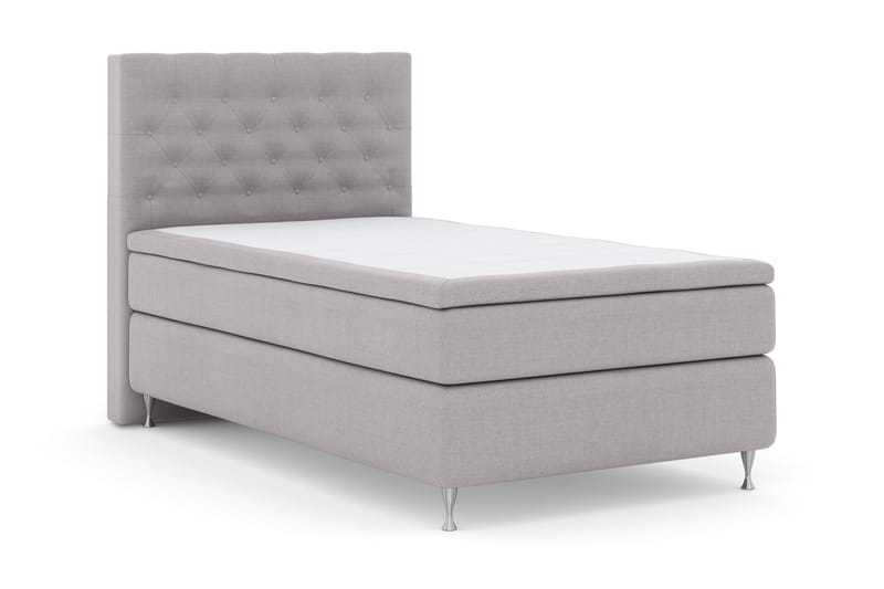 Select No 4 Komplett Sängpaket 120x200 Fast - Ljusgrå/Silver - Möbler - Säng - Enkelsäng