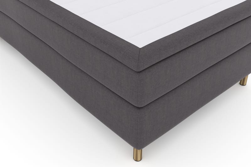 Select No 4 Komplett Sängpaket 120x200 Fast - Mörkgrå/Koppar - Möbler - Säng - Enkelsäng