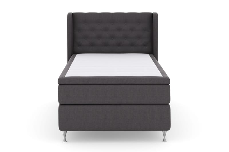 Select No 4 Komplett Sängpaket 120x200 Fast, Mörkgrå/Silver