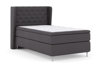 Select No 4 Komplett Sängpaket 120x200 Fast - Mörkgrå/Silver - Möbler - Säng - Enkelsäng