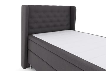 Select No 4 Komplett Sängpaket 120x200 Fast - Mörkgrå/Silver - Möbler - Säng - Enkelsäng
